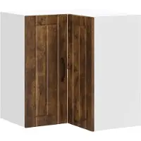vidaXL Keukenwandhoekkast Lucca bewerkt hout gerookt eikenkleurig