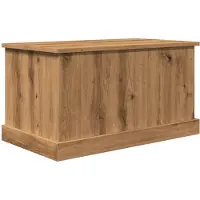 vidaXL Opbergbox 70x40x38 cm bewerkt hout artisanaal eikenkleurig