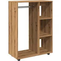 vidaXL Kledingrek, ambachtelijk eikenhout-look, 80x40x110 cm, houtvezel