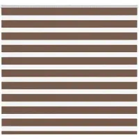 vidaXL Dubbele rolgordijn, bruin, 165x100 cm, stofbreedte 160,9 cm, polyester