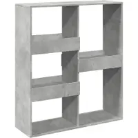 vidaXL Kamerscherm 100x33x115 cm bewerkt hout betongrijs