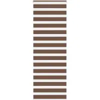 vidaXL Dubbele rolgordijn, bruin, 70x230 cm, stofbreedte 65,9 cm, polyester