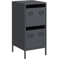 vidaXL Dressoir 35x39x73,5 cm koudgewalst staal antracietkleurig