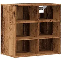 vidaXL Schoenenkast 52x30x50 cm oud houtkleurig