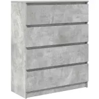 vidaXL Dressoir 80x35x99 cm spaanplaat betongrijs