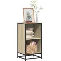 vidaXL Boekenkast 40x35x76 cm bewerkt hout sonoma eikenkleurig