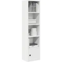 vidaXL Boekenkast 31x24x127 cm bewerkt hout wit