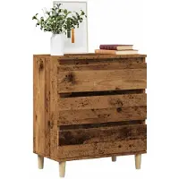 vidaXL Dressoir 60x35x70 cm bewerkt hout oud houtkleurig
