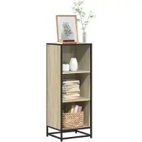 vidaXL Boekenkast 40x35x107,5 cm bewerkt hout sonoma eikenkleurig