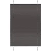 vidaXL Plissé rolgordijn 95x150 cm stofbreedte 94,4 cm polyester zwart