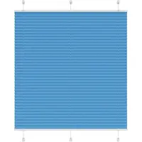 vidaXL Plissé rolgordijn 115x100cm stofbreedte 114,4cm polyester blauw
