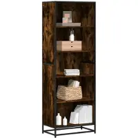 vidaXL Boekenkast 60x35x170,5 cm bewerkt hout gerookt eikenkleurig