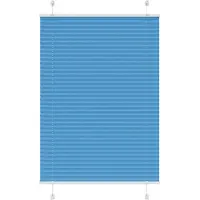 vidaXL Plissé rolgordijn 100x150 cm stofbreedte 99,4cm polyester blauw
