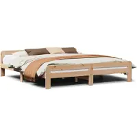 vidaXL Bedframe zonder matras massief grenenhout 200x200 cm