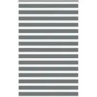 vidaXL Dubbele rolgordijn, donkergrijs, 145x230 cm, stofbreedte 140,9 cm, polyester