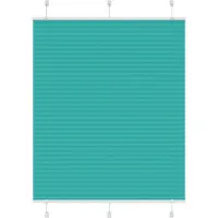 vidaXL Plissé rolgordijn 110x100 cm stofbreedte 109,4cm petrol groen