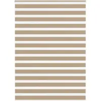 vidaXL Zebra Blind 155x200 cm stofbreedte 150,9 cm polyester zandbruin