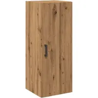 vidaXL Wandkast 34,5x34x90 cm bewerkt hout artisanaal eikenkleur