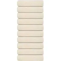 vidaXL Badhanddoeken FROGN 10 st 100x150 cm 360 g/m² crème