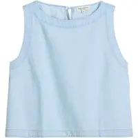 Marc O'Polo relaxed fit blouse met korte mouwen van mix van katoen en lyocell
