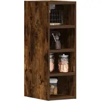 vidaXL Bovenkast Riga 20x29,5x60 cm bewerkt hout gerookt eikenkleurig