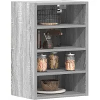 vidaXL Bovenkast Riga 40x29,5x60 cm bewerkt hout grijs sonoma eikenkleurig
