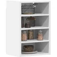 vidaXL Bovenkast Riga 40x29,5x60 cm bewerkt hout wit