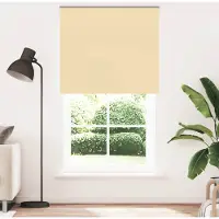 vidaXL Rolgordijn verduisterend 120x210 cm stofbreedte 116,6 cm beige