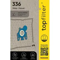 Top Filter Set van 4 stofzuigerzakken Miele en Hoover TopFilter Premium