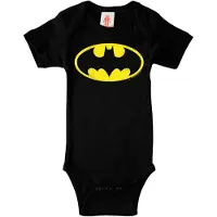 Logoshirt Rompertje/body geel / zwart