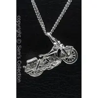 MOOYE ® - Collectie Zilveren Harley Liberator motor ketting hanger