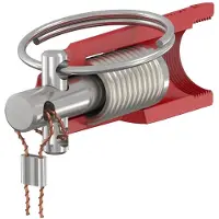 Flamco Sanitair installatiemateriaal, T-Plus 2-1.1/4 25bar - Anboringstee, gesorteerd gecoat. Click-in bolte.Ikke til brugsvand