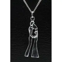 MOOYE ® - Collectie Zilveren Danspaar Art Deco ketting hanger