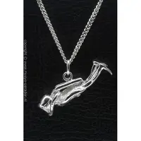 MOOYE ® - Collectie Zilveren Duiker Cousteau ketting hanger
