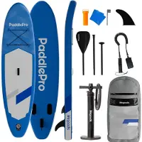 LifeGoods SUP Board Allround Compact - 100 KG Draagkracht - Opblaasbaar - Compleet SUP pakket - Blauw