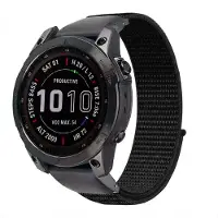 IMoshion QuickFit Nylon bandje - Garmin 20 mm aansluiting - Maat L/XL - Zwart