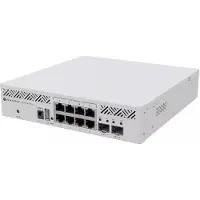 Mikrotik Cloud Router Switch 310-8G+2S+IN with 800 Mhz CPU, 256 MB RAM, 8 x 2.5Gigabit Ethernet ports, 2 x SFP+ cages , RouterOS L5, desktop enclosure, rackmount ears, PSU