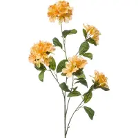 Emerald - Kunstbloem Rhododendron 118cm licht oranje - Kunstplant voor binnen