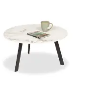 De Bommel Meubelen Salontafel Salerno - rond 70 cm - keramiek Colde Jade (glans) - sale - OP=OP