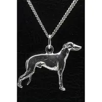 MOOYE ® - Collectie Zilveren Greyhound ketting hanger - groot