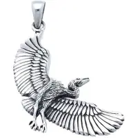 MOOYE ® - Collectie Zilveren Kraanvogel kettinghanger