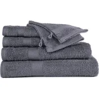 Tiseco HOME STUDIO - Gastendoek RIVA - SET/10 - 100% katoen - 450 g/m² - 100% katoen - superzacht en zeer absorberend - 30x50 cm - Blue stone