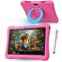 WISEQ Kindertablet 10 inch – Tablet Kids – 96 GB - Tablet Kinderen – Kindertablet vanaf 3 jaar – 6000mAh - Ouderlijk Toezicht – Android 16 – Roze – 2026 Model -