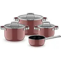 WMF Fusiontec Mineral Pro Pannenset 4-delig Rose Quartz