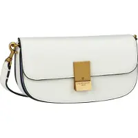 Liebeskind berlin Leren Avondtas Schoudertas Viktoria TM Empire Crossbody Coconut Wit