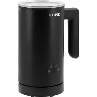 LUND Elektrische Melkopschuimer - 500W - Barista Kwaliteit Melkschuim - Warm & Koud Opschuimen - Anti-Anbaklaag - Stijlvol Mat Zwart