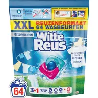Witte Reus 3+1 Power Caps - Wascapsules Wasmiddel - Witte Was - 64 Wasbeurten - Grootverpakking