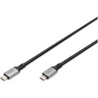 Digitus DB-300443-030-S USB-kabel USB4 Gen 2x2 3 m USB C 20 Gbit/s 100 W Zwart