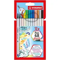 Coppens Stabilo Pen 68 brush viltstiften 12 stuks |