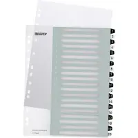 Leitz WOW Tabblad 1-20 tabs herbruikbaar A4 formaat Zwart/Wit